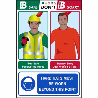 Hard hats must be worn (Bob & Barney)
