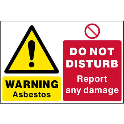 Asbestos do not disturb report any damage