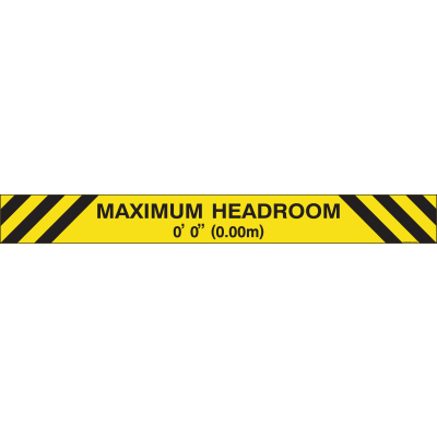 Maximum Headroom Sign