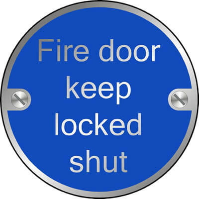 Fire door keep locked shut Disc