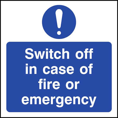 Symbol fire safety signs