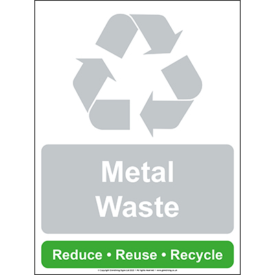 Metal Waste Recycling Sign