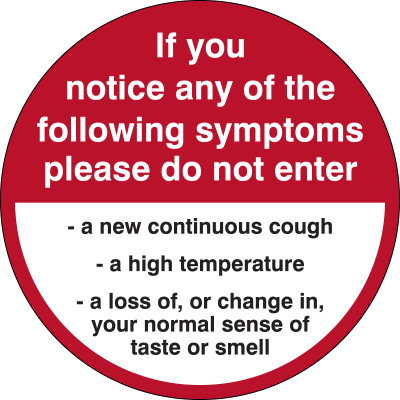 covid health and safety signs