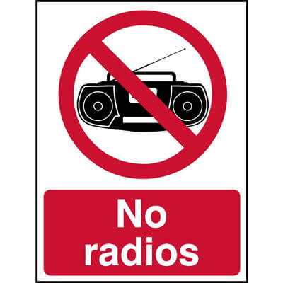No radios sign