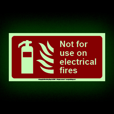 Not For Use On Electrical Fires (Glow-in-the-Dark)