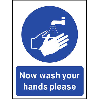 Now wash your hands please