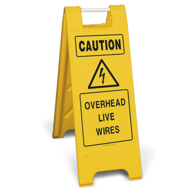 Caution overhead Live Wires (Minicade)