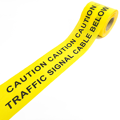 Traffic signal cable below (Service Marker Tape)