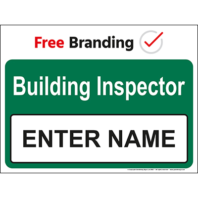 Building Inspector Sign