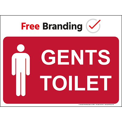 Gents toilet (Quickfit) Sign 