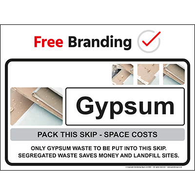 Gypsum (Quickfit) sign 