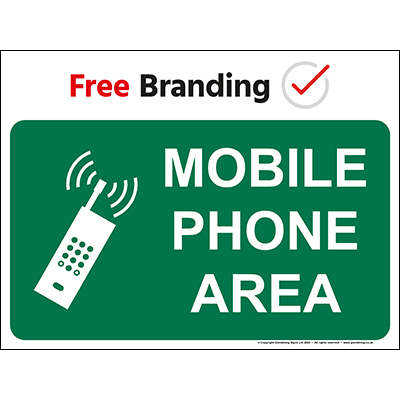 Mobile phone area (Quickfit) Sign 