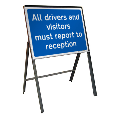 All drivers and visitors must report to reception (Temp.)