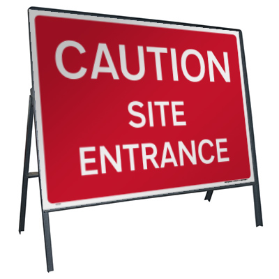 Caution site entrance (Temp.)