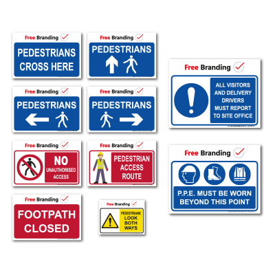 Pedestrian Route Sign Pack