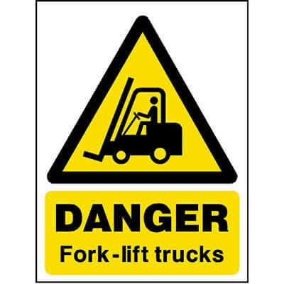 Danger fork-lift trucks