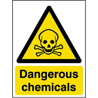 Dangerous chemicals sign