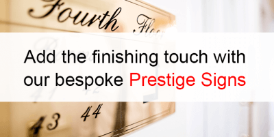Add the finishing touch with Glendining's Prestige Signs 
