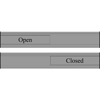 Open/Closed (Sliding Slatz)