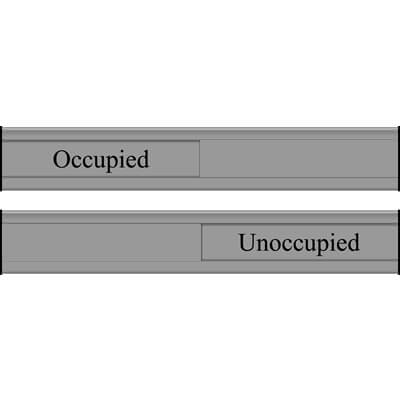 Occupied/Unoccupied (Sliding Slatz)