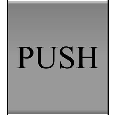 Push slatz sign