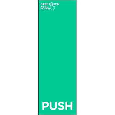 Push door SafeTouch sticker