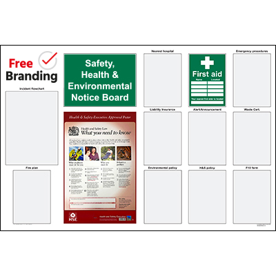 Safety Health and Environmental Notice Board