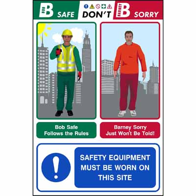 Safety equipment must be worn (Bob & Barney)