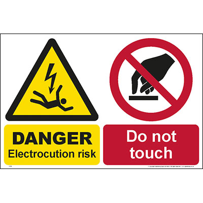 Electrocution risk do not touch