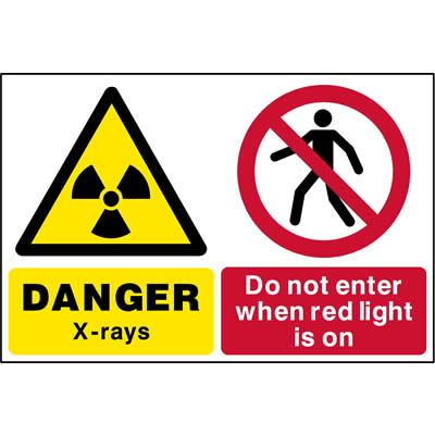 X-rays do not enter when red light is on