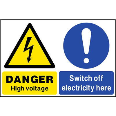High voltage switch off electricity here