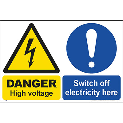 High voltage switch off electricity here