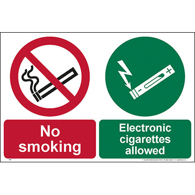 No smoking electronic cigarettes allowed