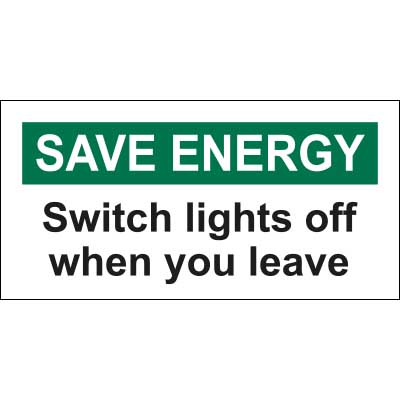 Save energy stickers