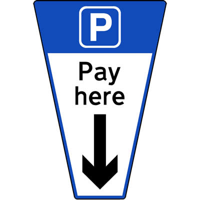 Pay Here Parking Sign
