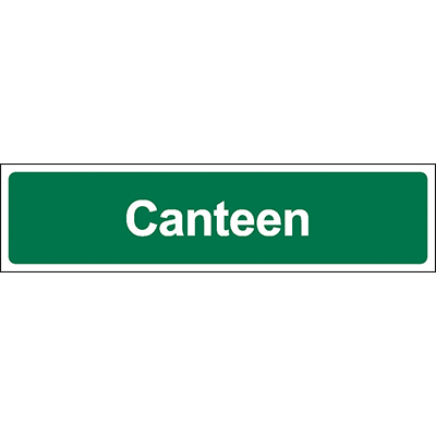 Canteen Door Sign