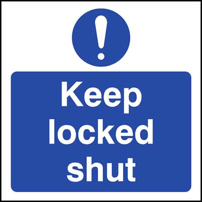 Keep locked shut with Symbol