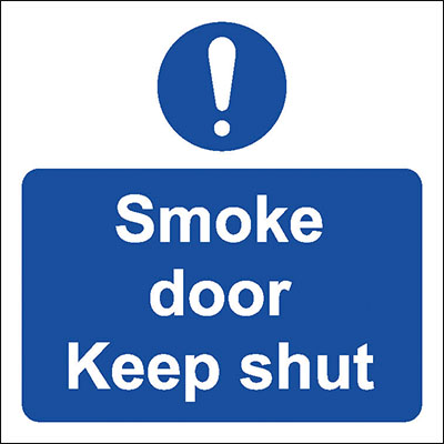 Smoke door keep shut (Symbol)