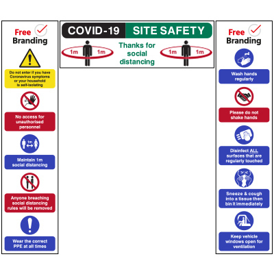 COVID-19 Site Safety Entrance Sign