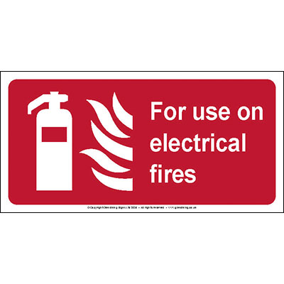 For use on electrical fires