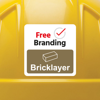 Bricklayer Helmet Label