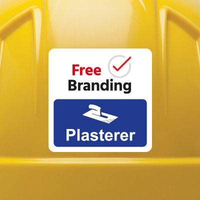 Plasterer Helmet Label 