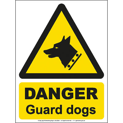 Danger guard dogs
