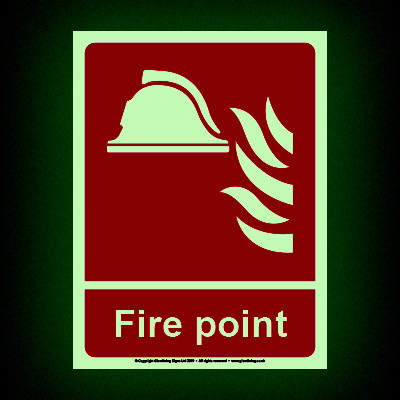 Fire Point Glow-in-the-dark Signs