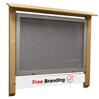 Lockable Wooden Noticeboard