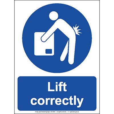 Lift correctly