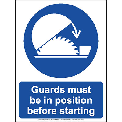 Guards must be in position before starting