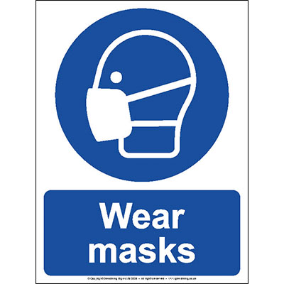 Wear Masks Sign