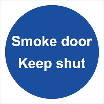 Smoke door keep shut