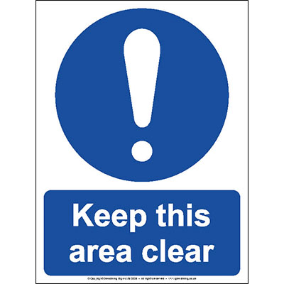 Keep this area clear